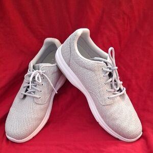 Travis Mathew White and Gray Sneakers